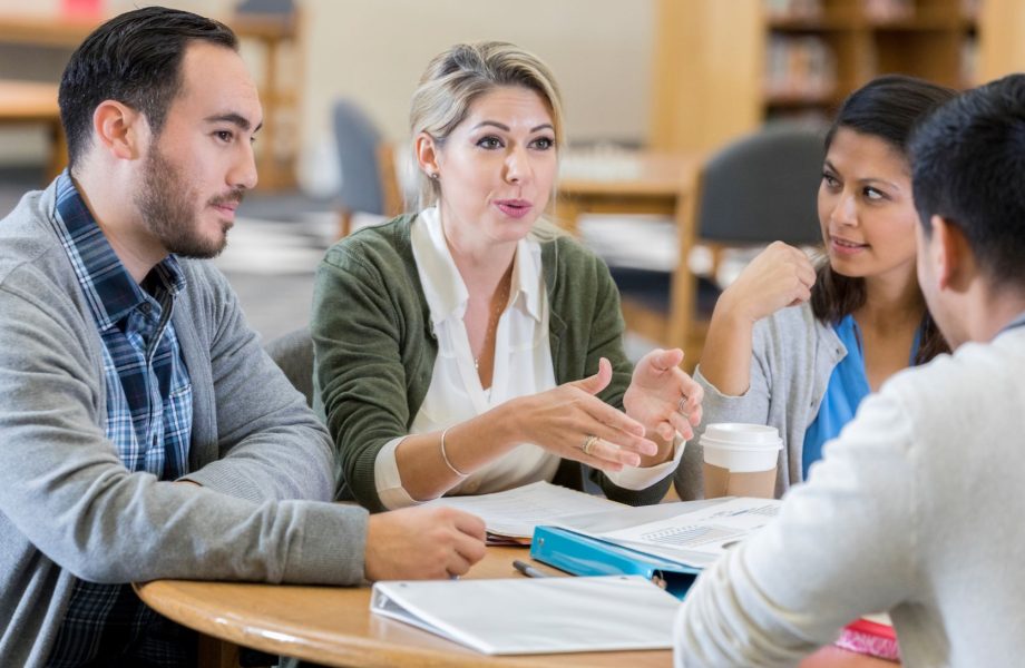 Early childhood educators in discussion.